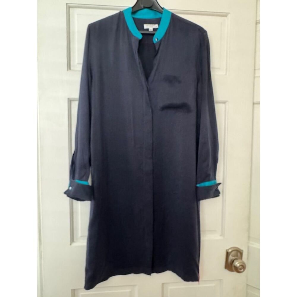 NWOT Equipment Femme Ravena Silk Blend Shirt Dress, Medium - Picture 3 of 9